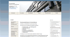 Desktop Screenshot of kanzlei-benner.de