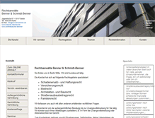 Tablet Screenshot of kanzlei-benner.de